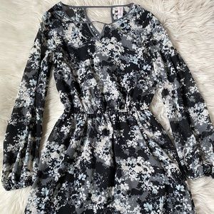 Long sleeve floral dress